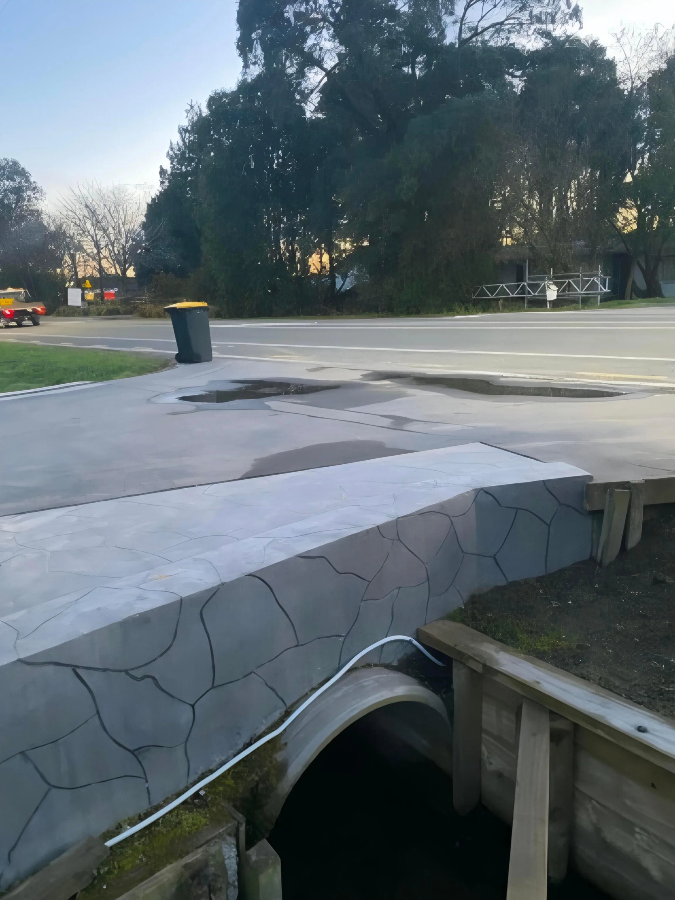 Stamped and patterned concrete project